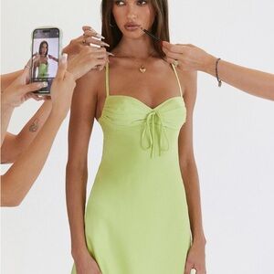 Princess Polly Light Green Mini Dress